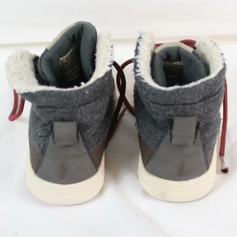 OshKosh B'gosh Brown Faux Fur Boots Mid Top Boots Boys Size‎ 11